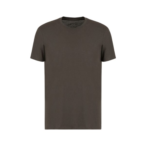 Armani Exchange Slim Fit Pima Cotton Olive T Shirt