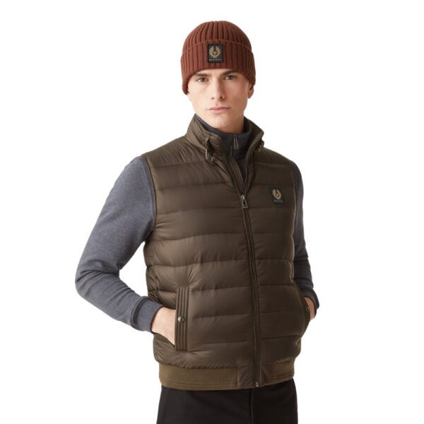 BELSTAFF Circuit Down Filled Nylon Burnt Oak Gilet 2