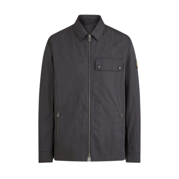 BELSTAFF Depot Cotton Gabardine Black Overshirt