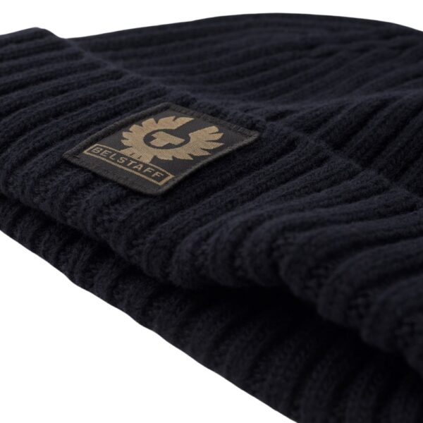 BELSTAFF Lambswool Watch Dark Ink Beanie 3