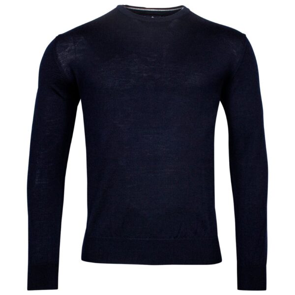 Baileys Merino Wool Navy Crew Neck Jumper