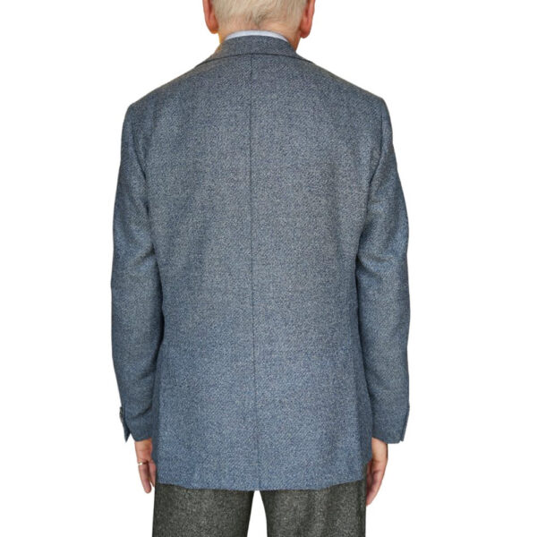 EDUARD DRESSLER Light Blue Grained Wool Jacket back