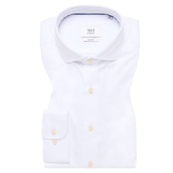 ETERNA Slim Fit 1863 Jersey white Super Stretch Shirt 2