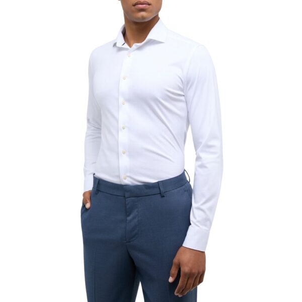 ETERNA Slim Fit 1863 Jersey white Super Stretch Shirt 4