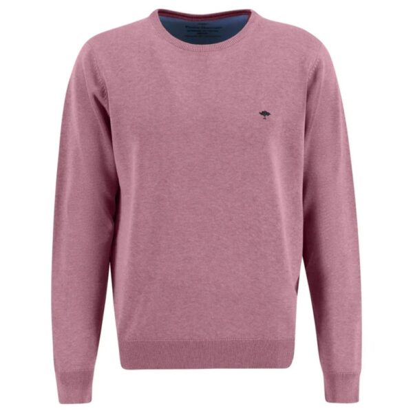 Fynch Hatton Merino Cashmere Pink Crew Neck Jumper