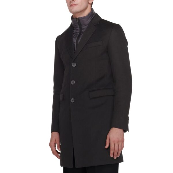 Herno Black 100 Cashmere Overcoat 3