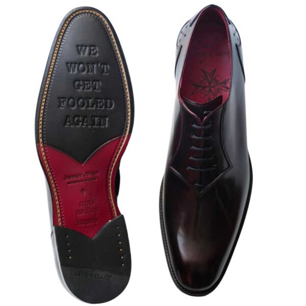 Jeffery West Page Thelema Plain Mahogany Oxford both sides