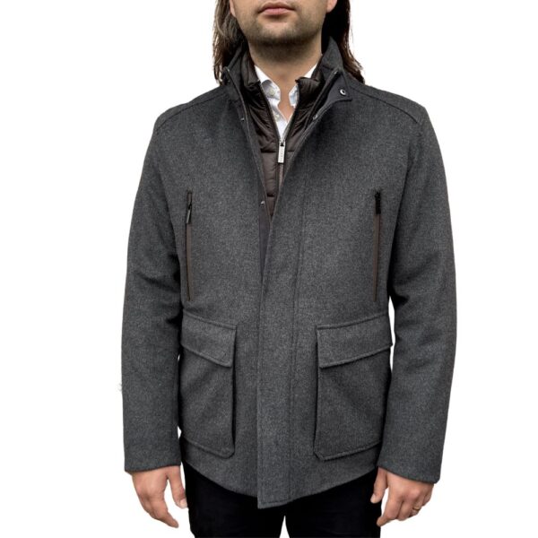 Bugatti Grey Over coat 3