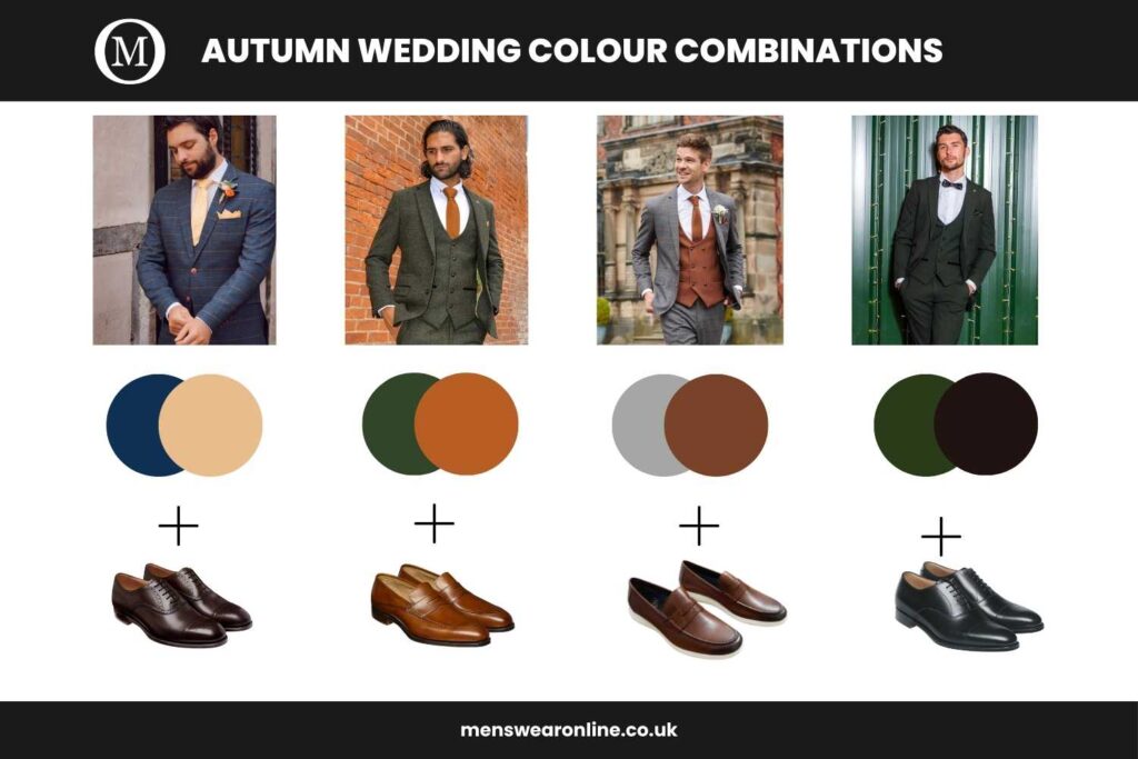 colour combinations for autumn wedding