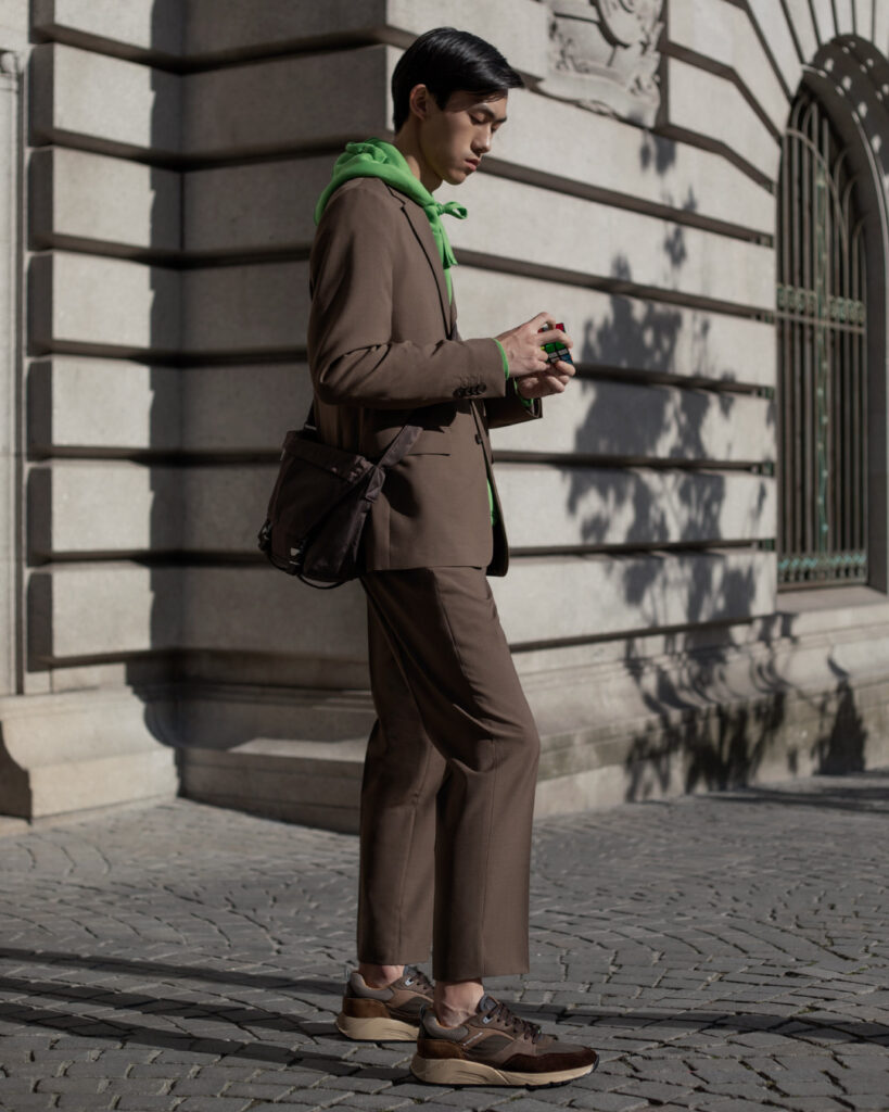 Ambitious Brown Trainers styling