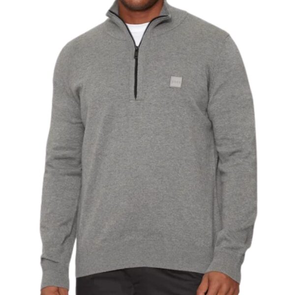 BOSS Grey Quarter zip