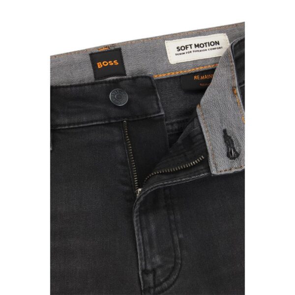 Maine Regular Fit Jeans In Black Super Stretch Denim 1